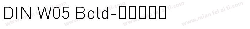 DIN W05 Bold字体转换